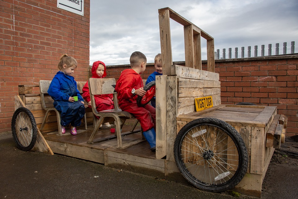 New homes benefit family centre’s play facilities in North Lanarkshire