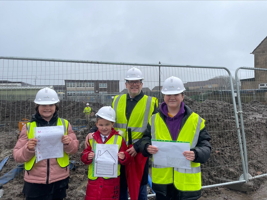 Work officially begins on affordable modular homes in Garnock Valley