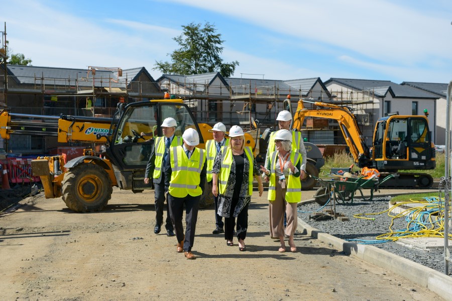 South Ayrshire councillors visit first-of-its-kind Dundonald modular homes project