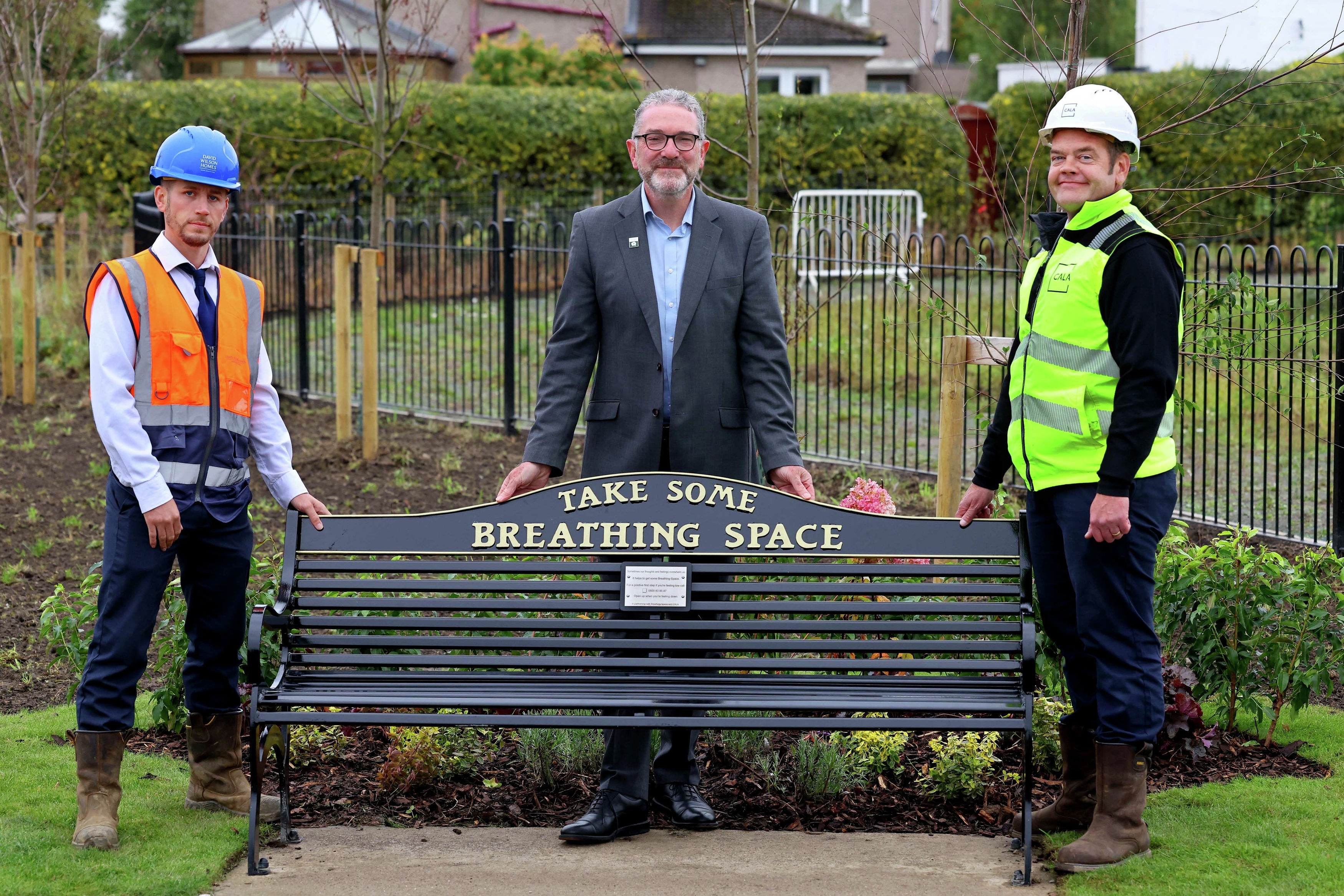 Cala Homes unveils two new Breathing Space benches at Edinburgh development