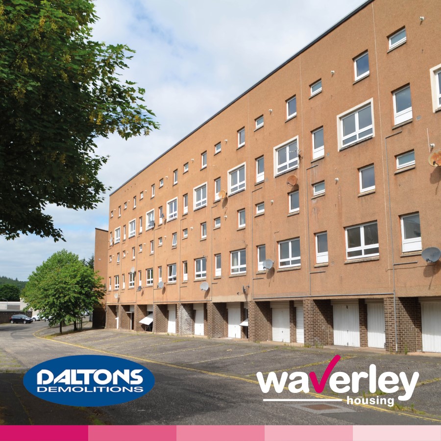 Waverley Housing appoints demolition contractor as part of Upper Langlee regeneration programme